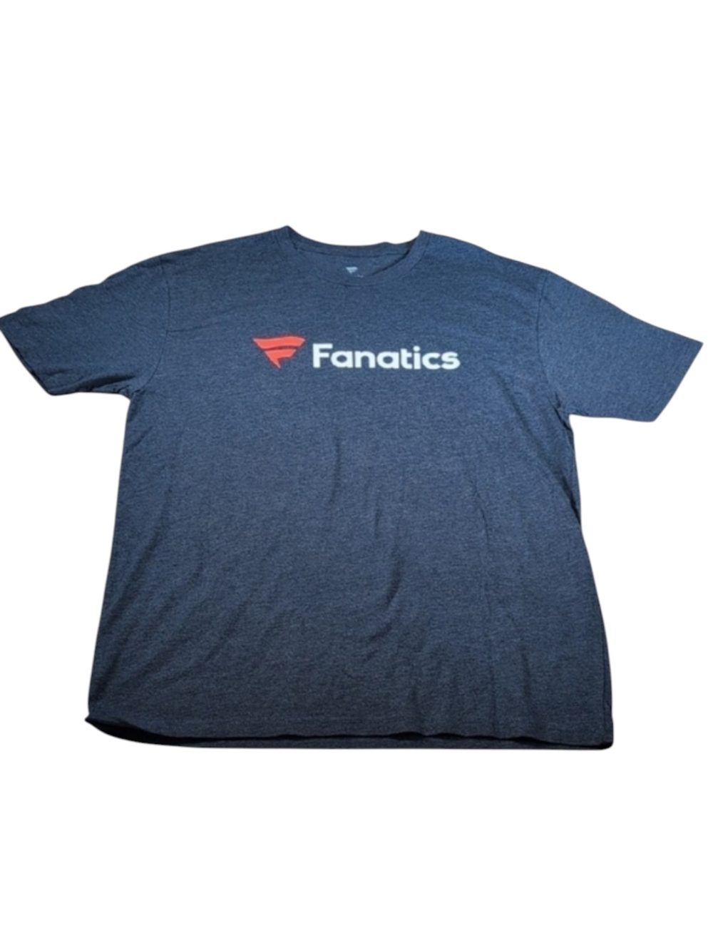 Fanatics Logo Heathered Blue T-Shirt Size Large